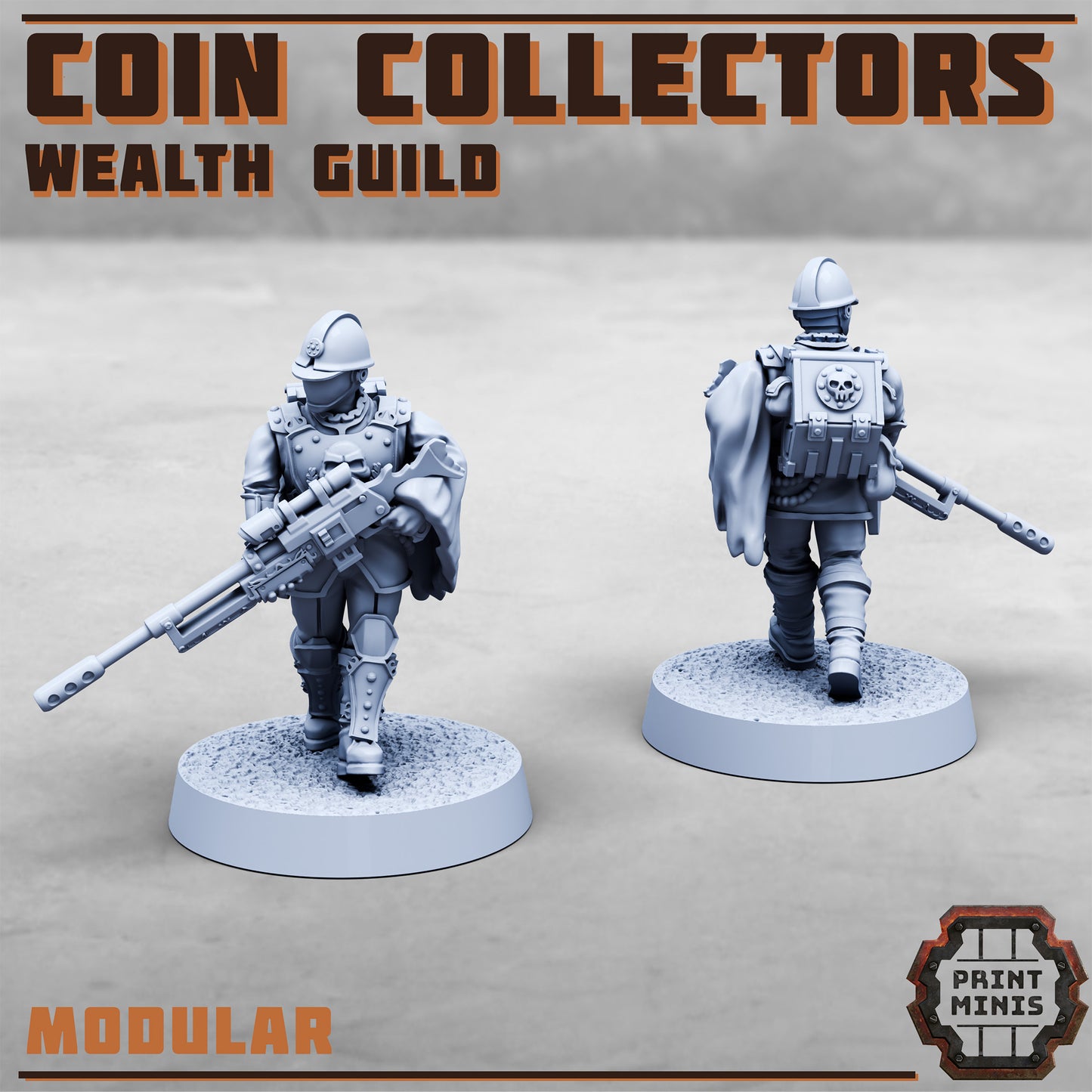 Coin Collectors, Wealth Gang - Set 1 (4 Variants Available) - Print Minis