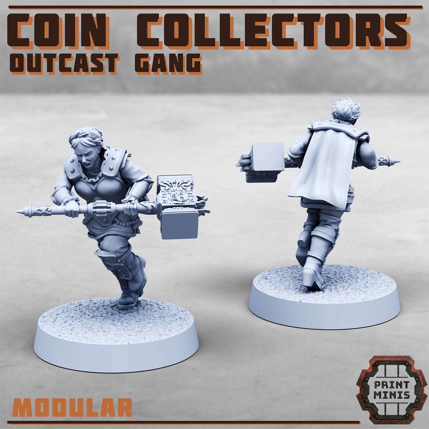 Coin Collectors, Wealth Gang - Set 2 (4 Variants Available) - Print Minis