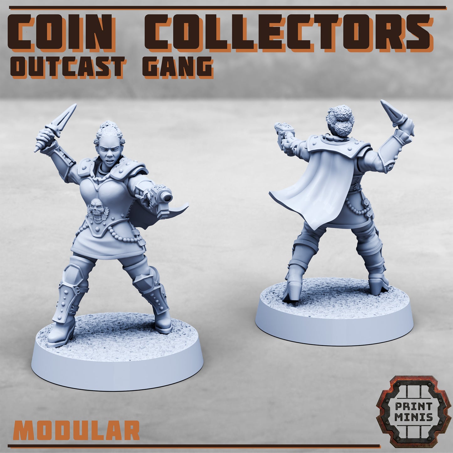 Coin Collectors, Wealth Gang - Set 2 (4 Variants Available) - Print Minis