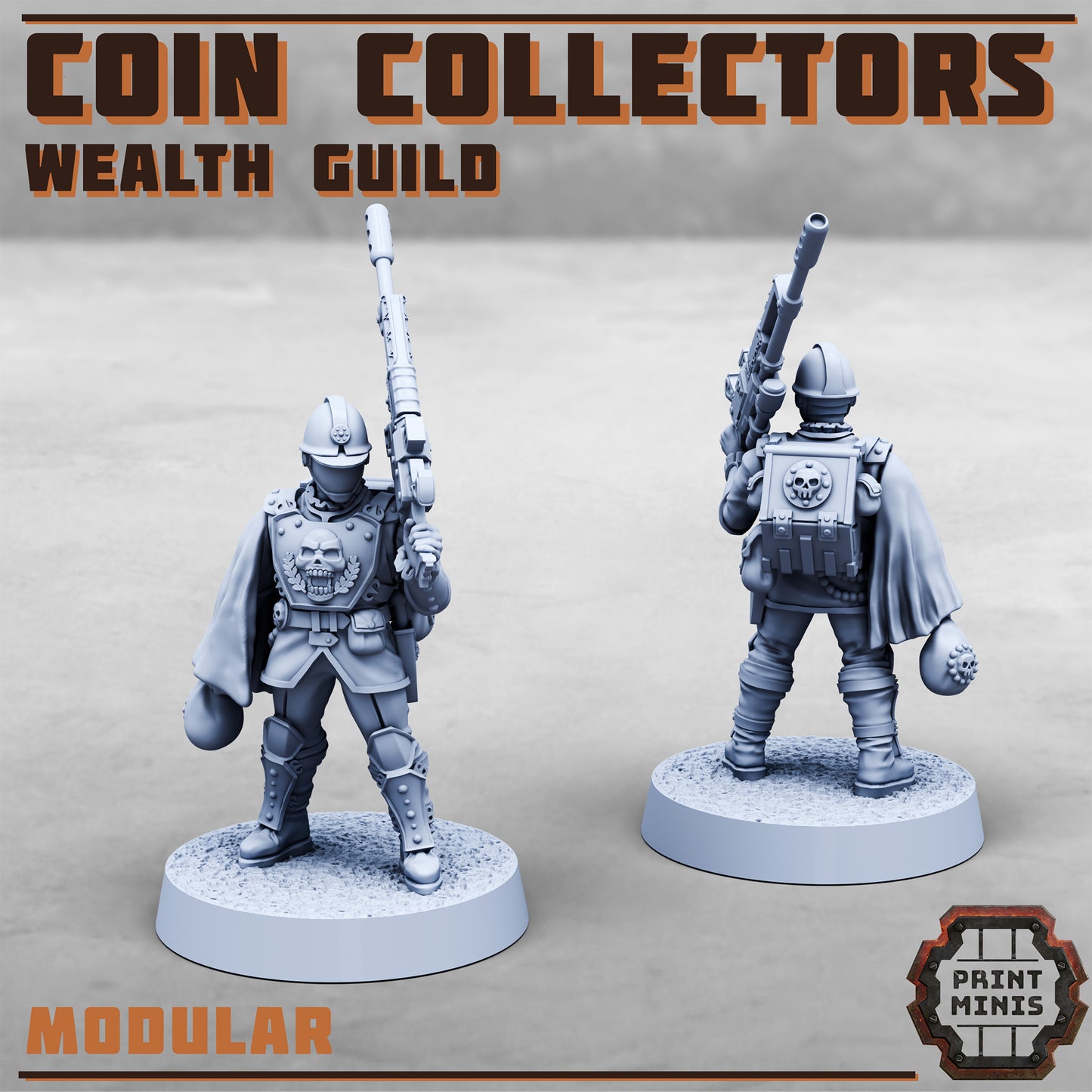 Coin Collectors, Wealth Gang - Set 1 (4 Variants Available) - Print Minis