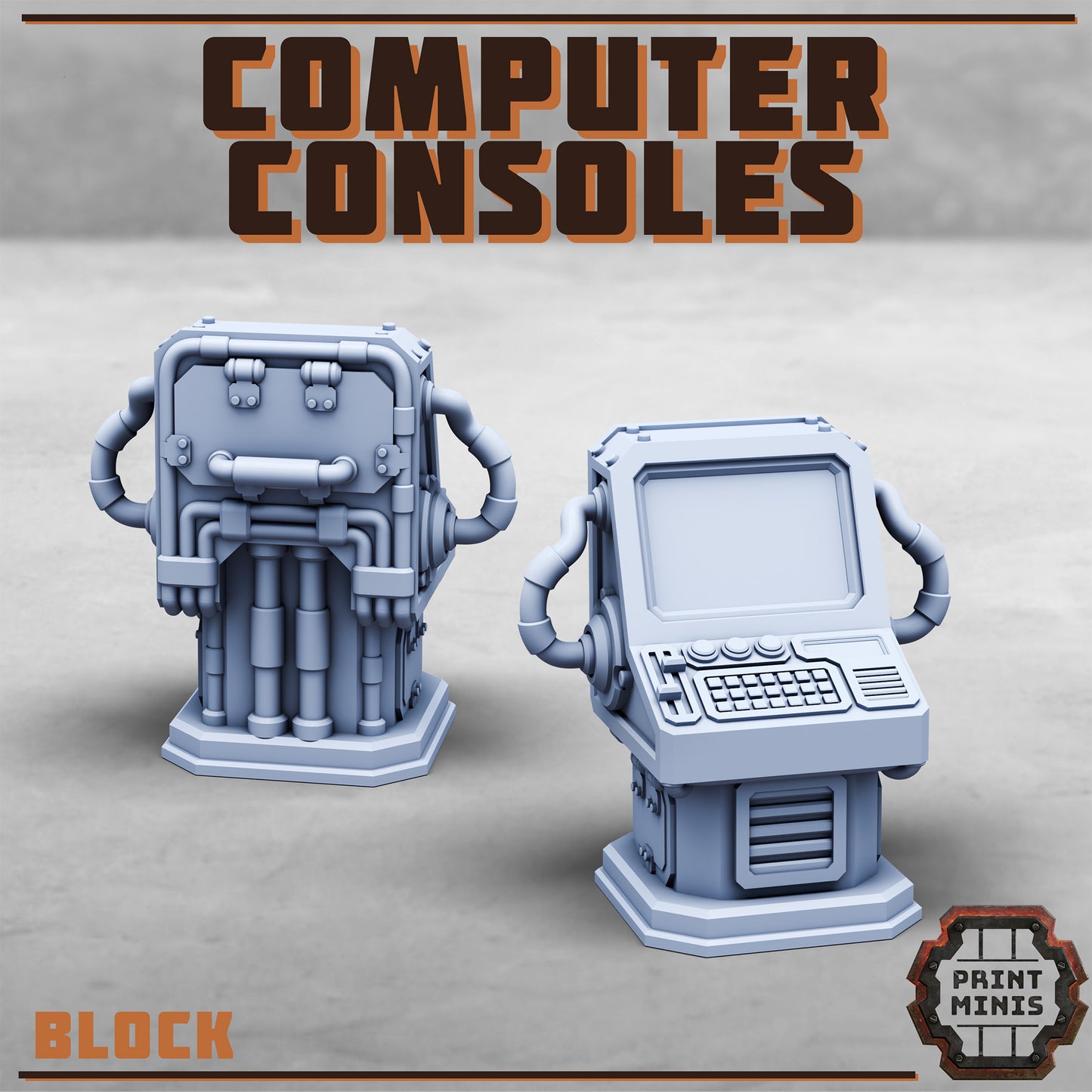Computer Consoles (5 Variants Available) - Print Minis
