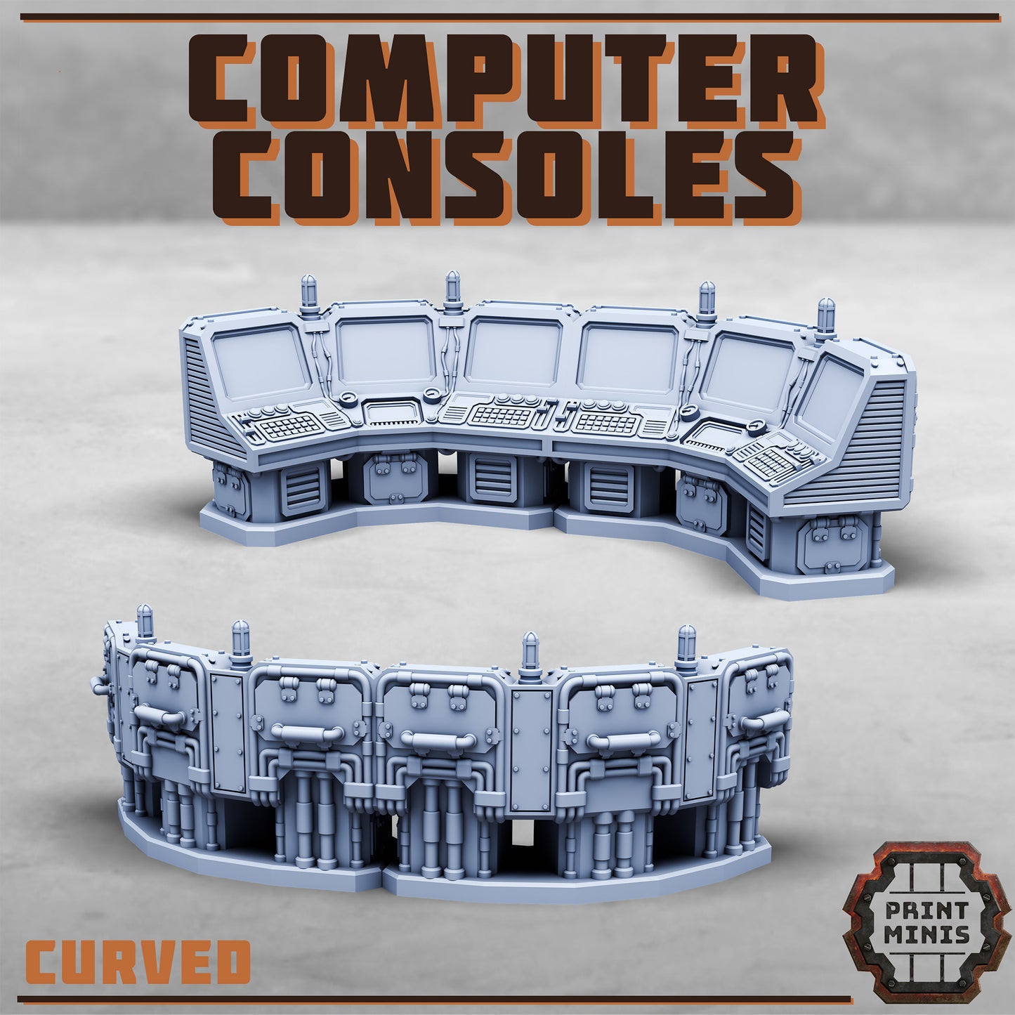 Computer Consoles (5 Variants Available) - Print Minis