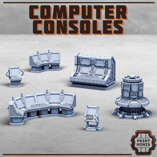 Computer Consoles (5 Variants Available) - Print Minis