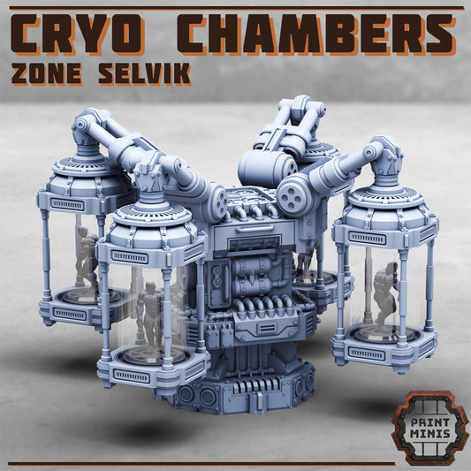 Cryo Chamber, Zone Selvik Terrain Set (4 Variants Available) - Print Minis