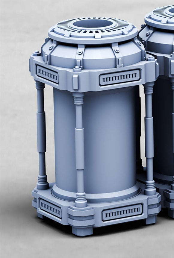 Cryo Chamber, Zone Selvik Terrain Set (4 Variants Available) - Print Minis