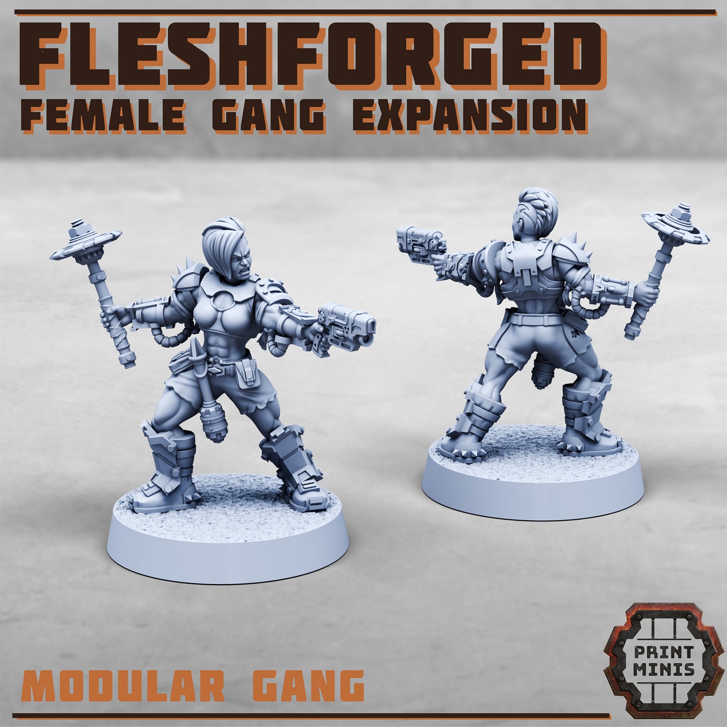 The Fleshforged, Muscle Gang, Set 2 (8 Variants Available) - Print Minis