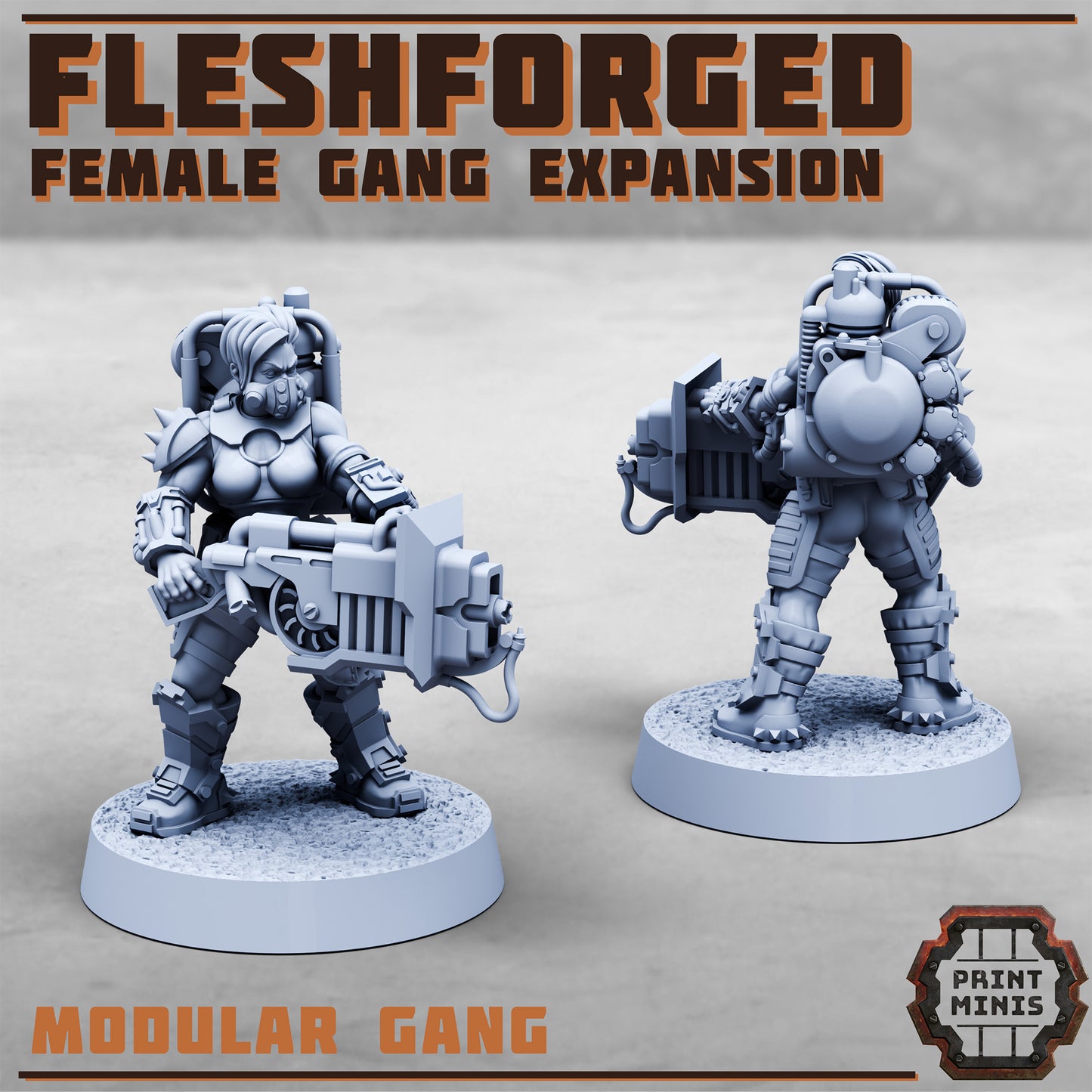 The Fleshforged, Muscle Gang, Set 2 (8 Variants Available) - Print Minis