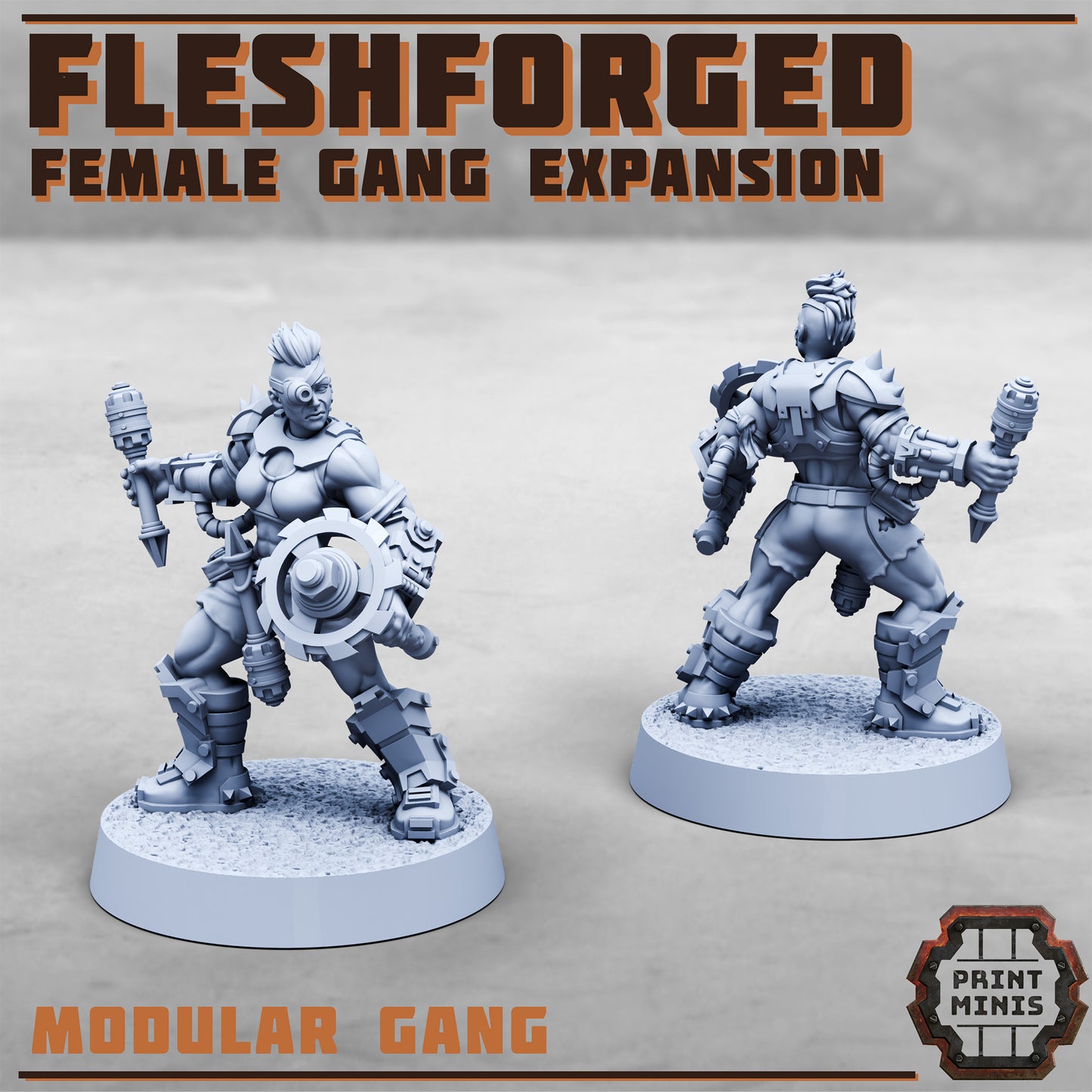 The Fleshforged, Muscle Gang, Set 2 (8 Variants Available) - Print Minis