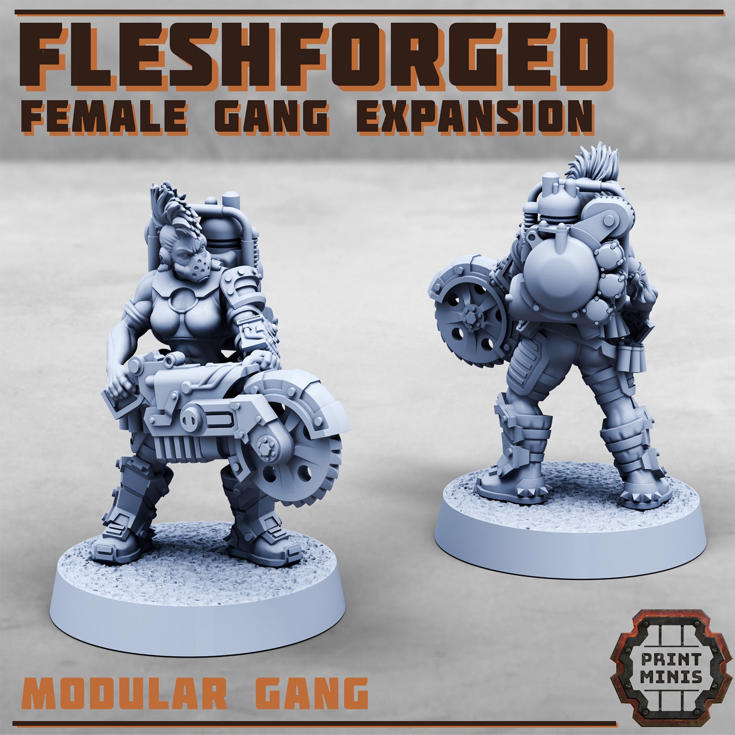 The Fleshforged, Muscle Gang, Set 2 (8 Variants Available) - Print Minis