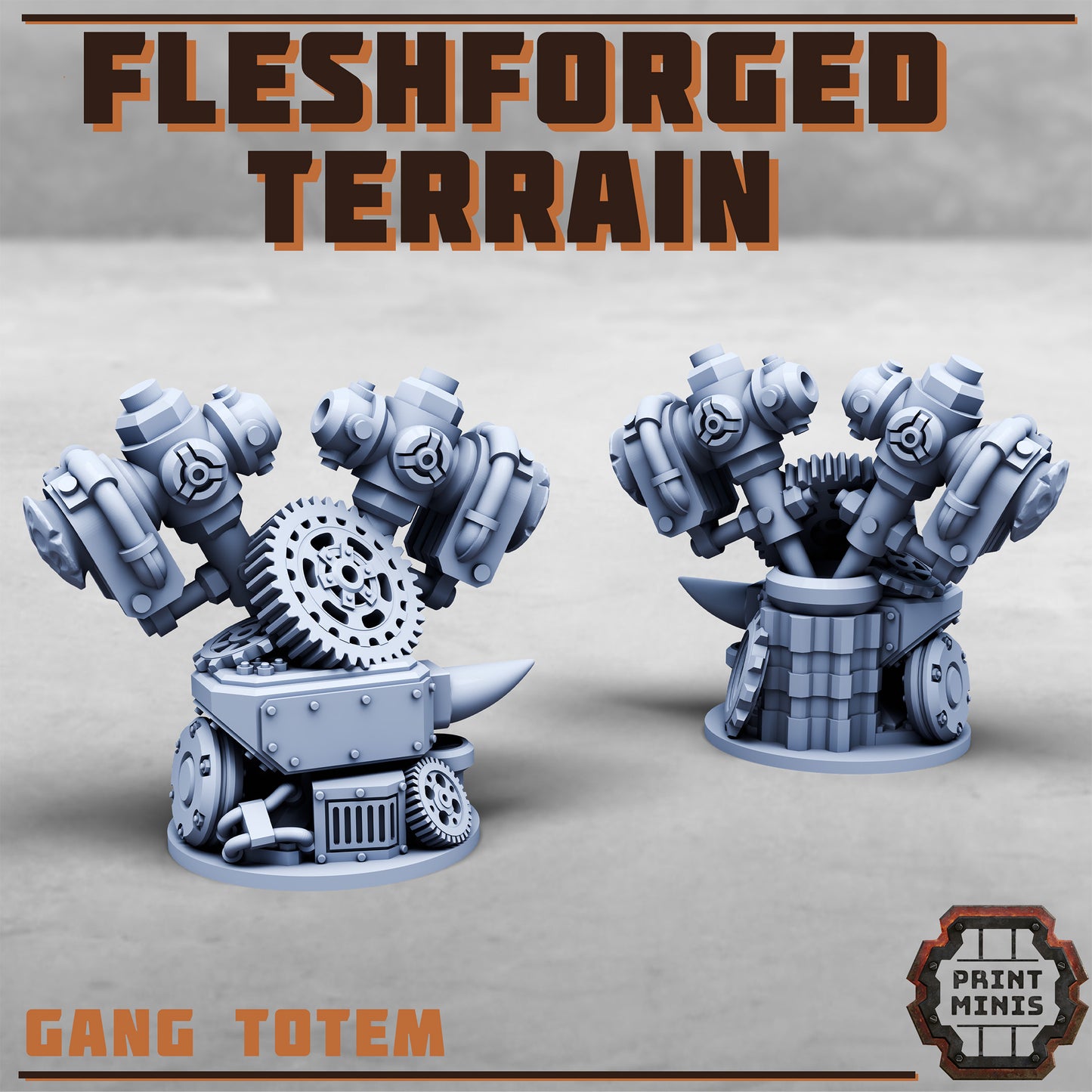 Fleshforged Terrain, Scenery Kit - 32mm Scale (6 Variants Available) - Print Minis