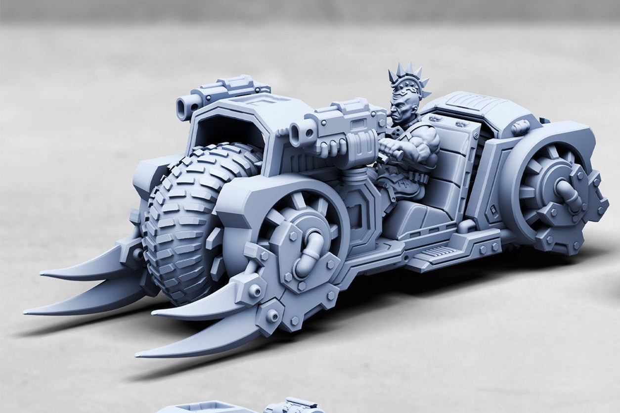 The Mangler, Fleshforged Gang Bike (2 Variants Available) - Print Minis