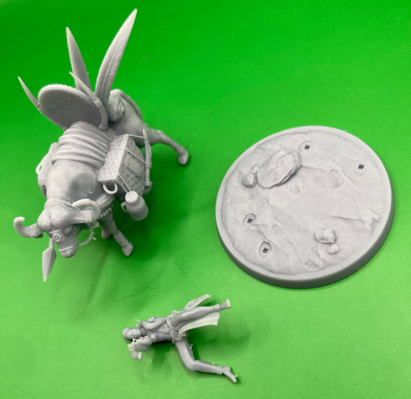 Tabiri Water Buffalo Mount + Rider - Dragon Trapper's Lodge
