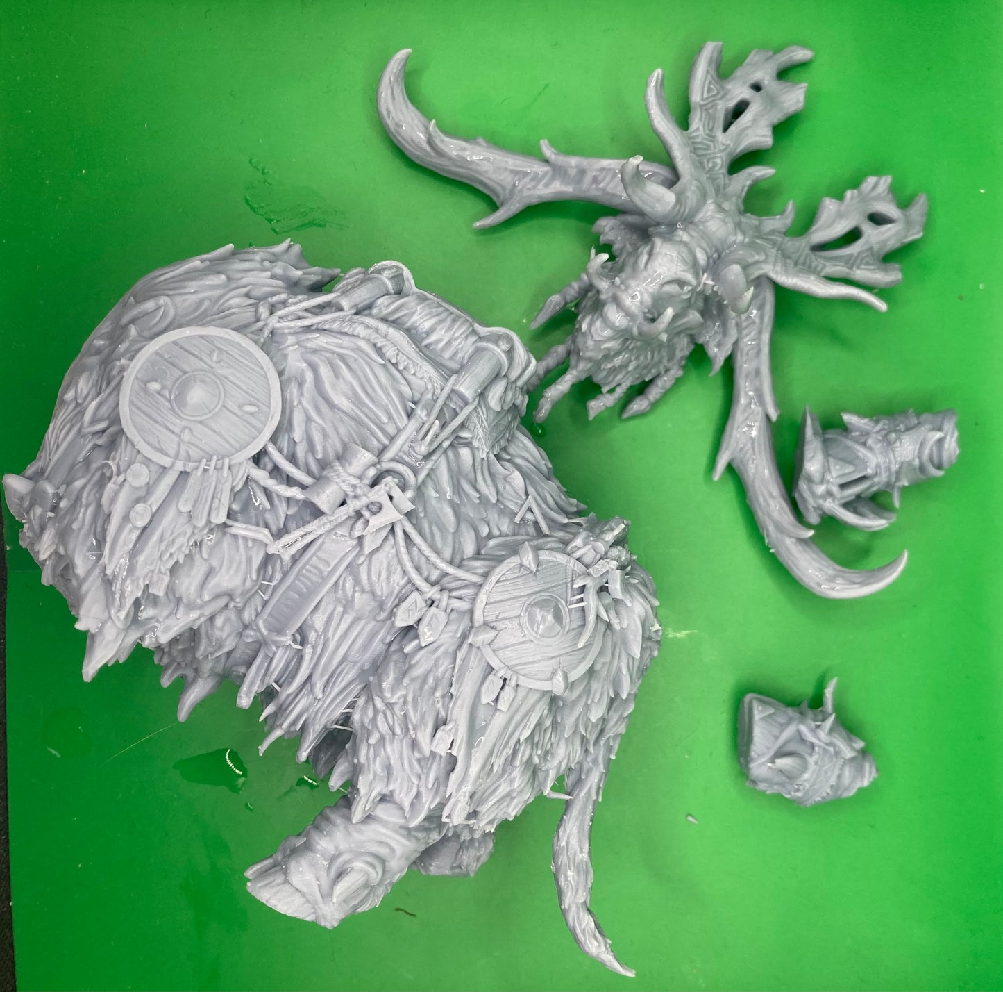 Frost Tusk and Rider (2 Variants Available) - Clay Beast Creations