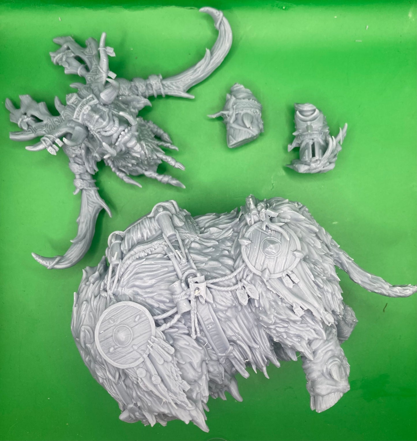 Frost Tusk and Rider (2 Variants Available) - Clay Beast Creations