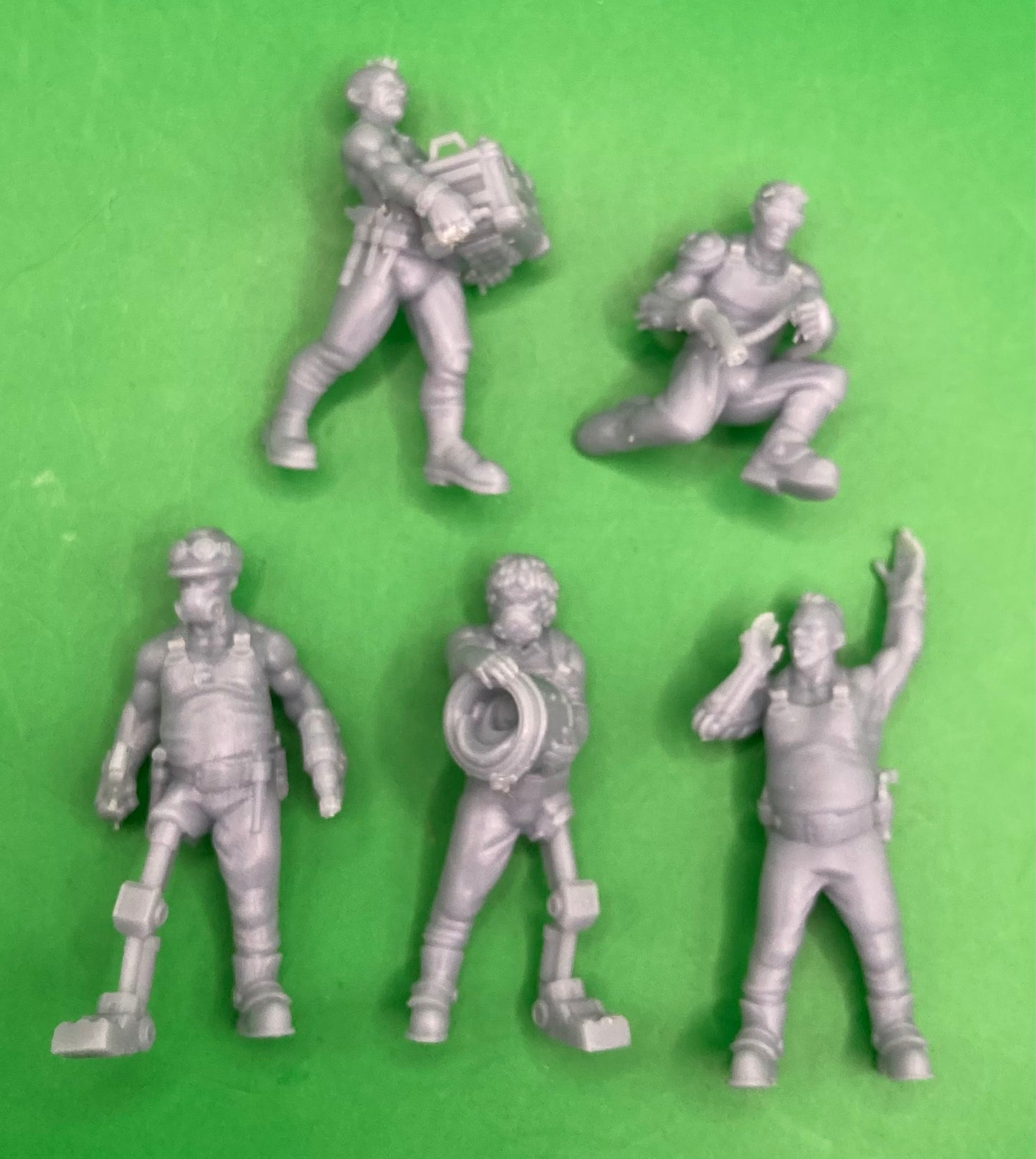 Industrial Worker Crew (5 Variants Available) - Print Minis
