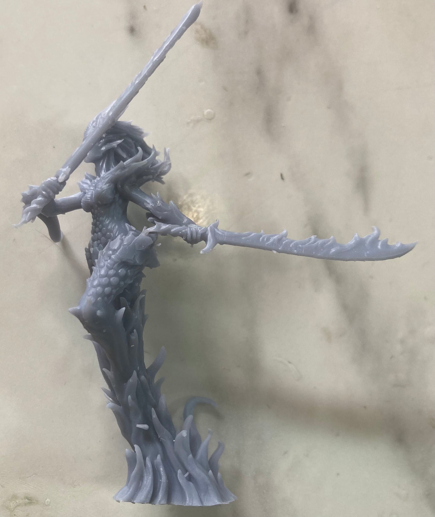 Fire Elemental, Female (3 Variants Available) - Epic Miniatures