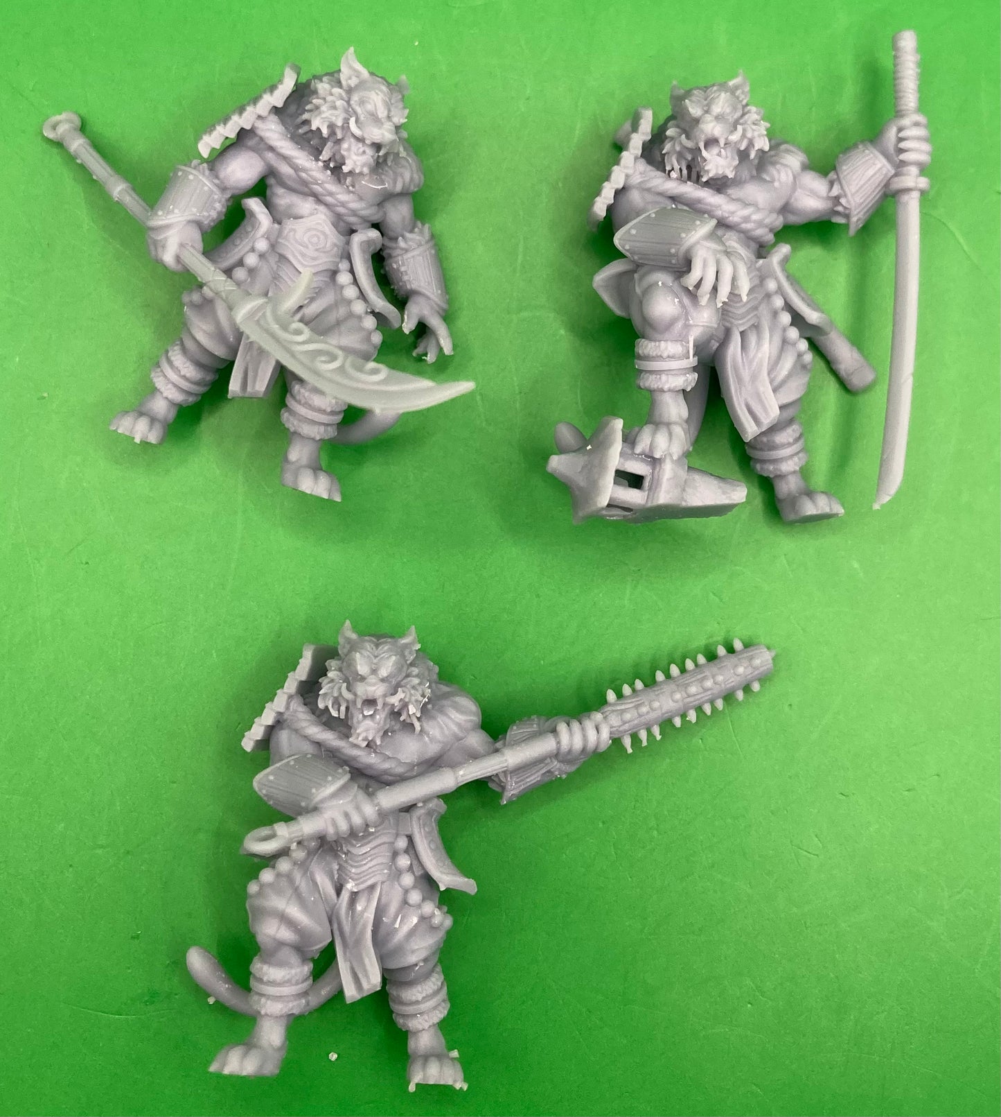 Tiger Folk Samurai (3 Variants Available) - Epic Miniatures