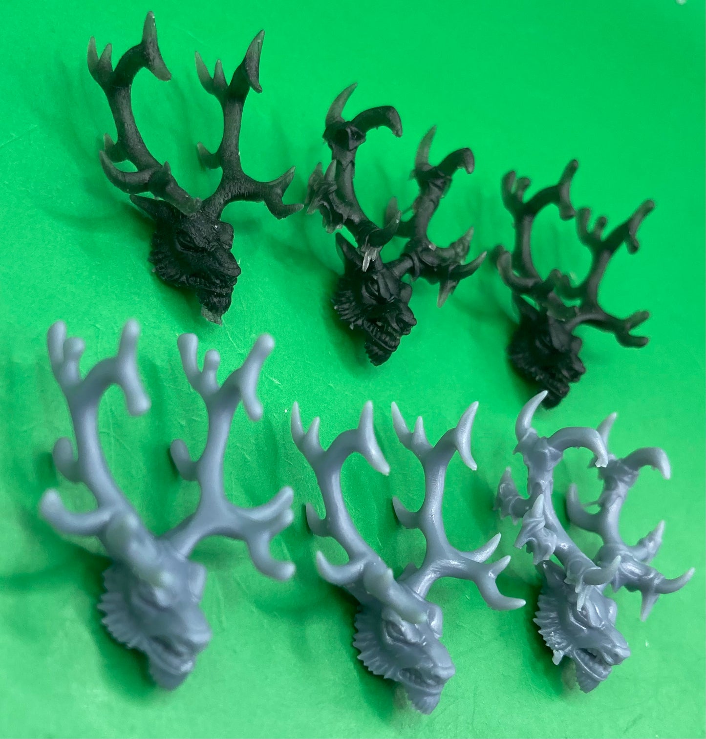 Banedeer Heads, Reindeer Stag Folk Customisation Pack (8 Variants Available) - Battle Yak