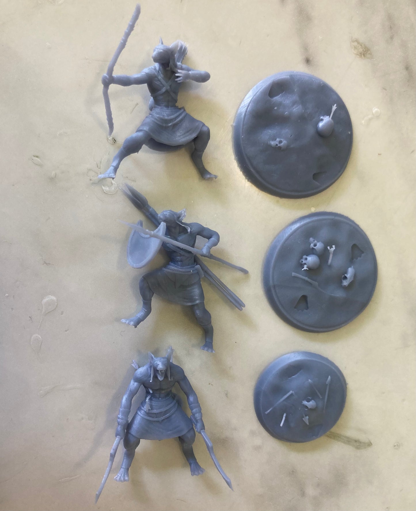 Catfolk Sphynx (3 Variants) - Epic Miniatures