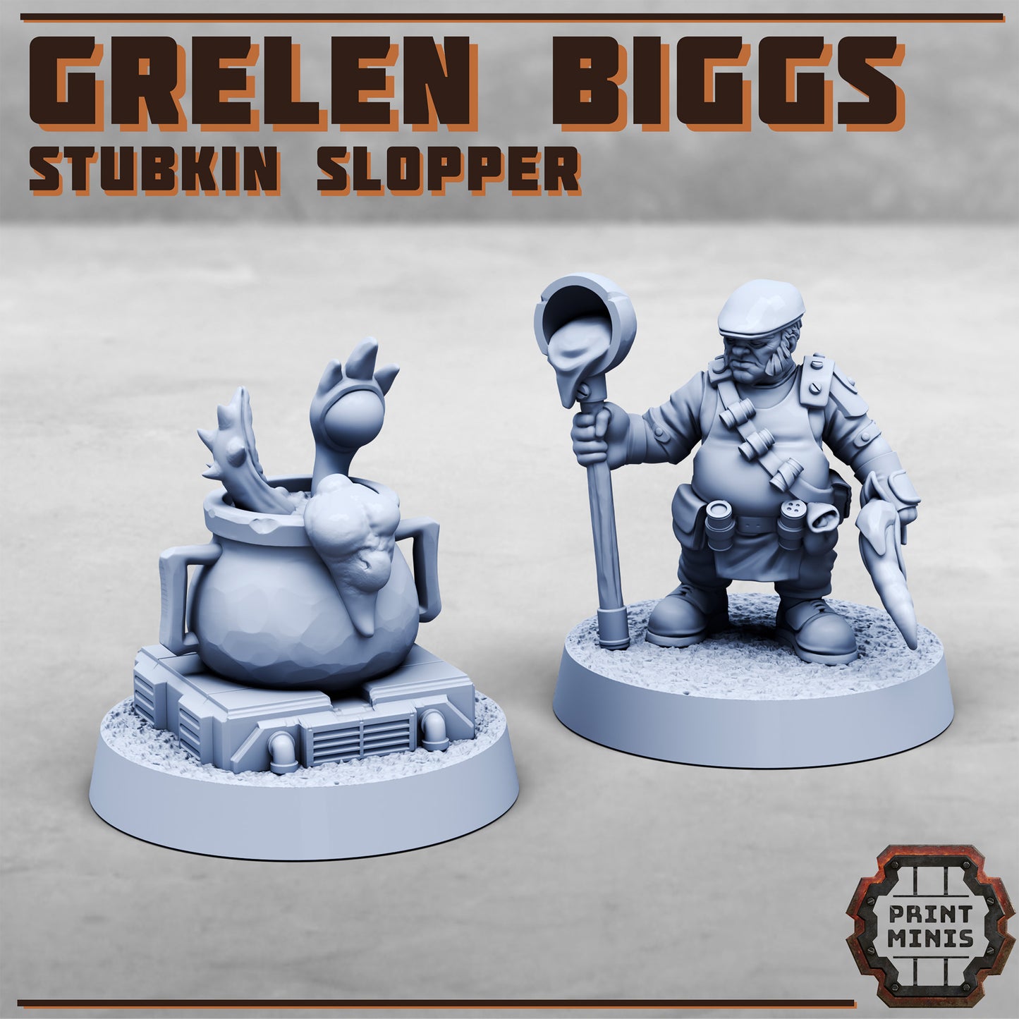 Grelen Briggs and Slop Pots (3 Variants Available) - Print Minis