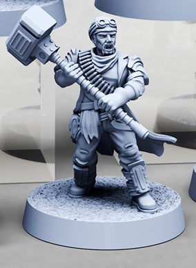 Iron Brawlers, Pit Mining Gang - Set 3 (7 Variants Available) - Print Minis