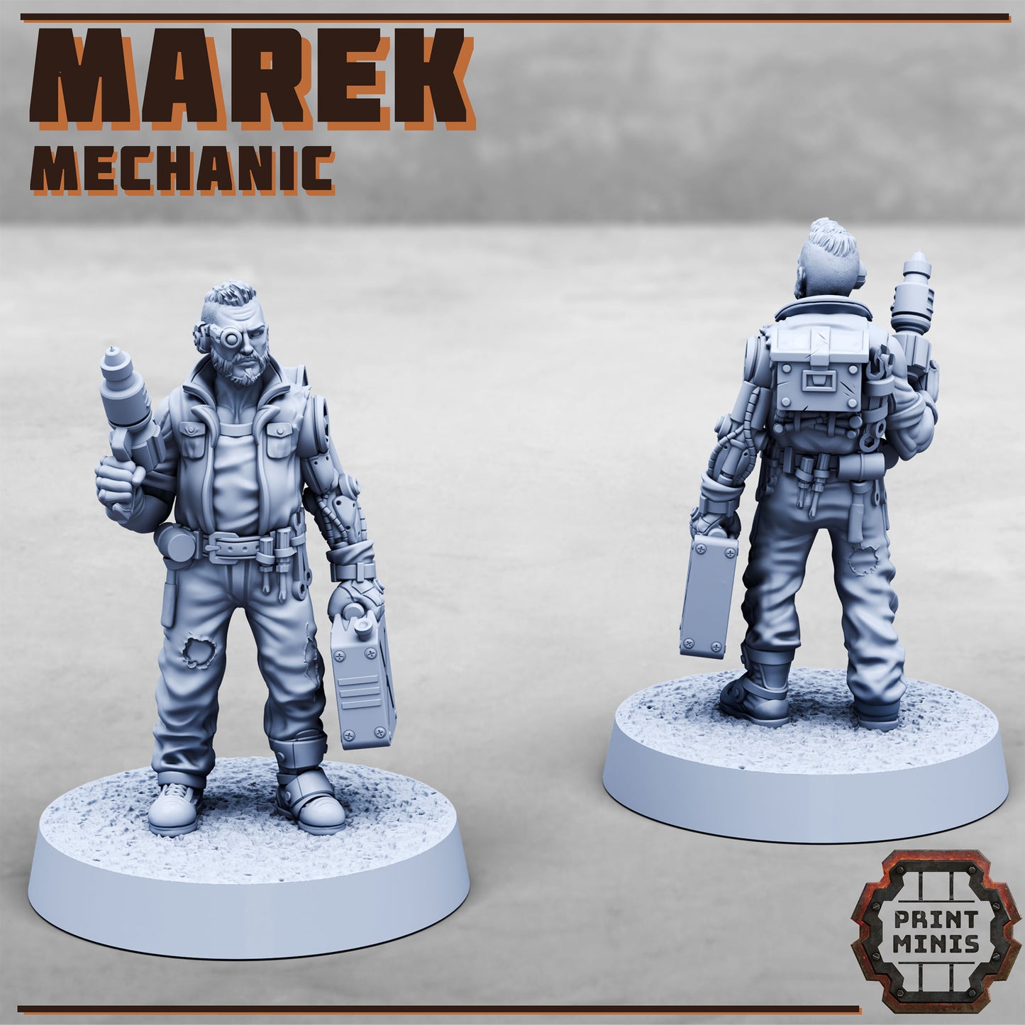 Marek, Mechanic - Print Minis