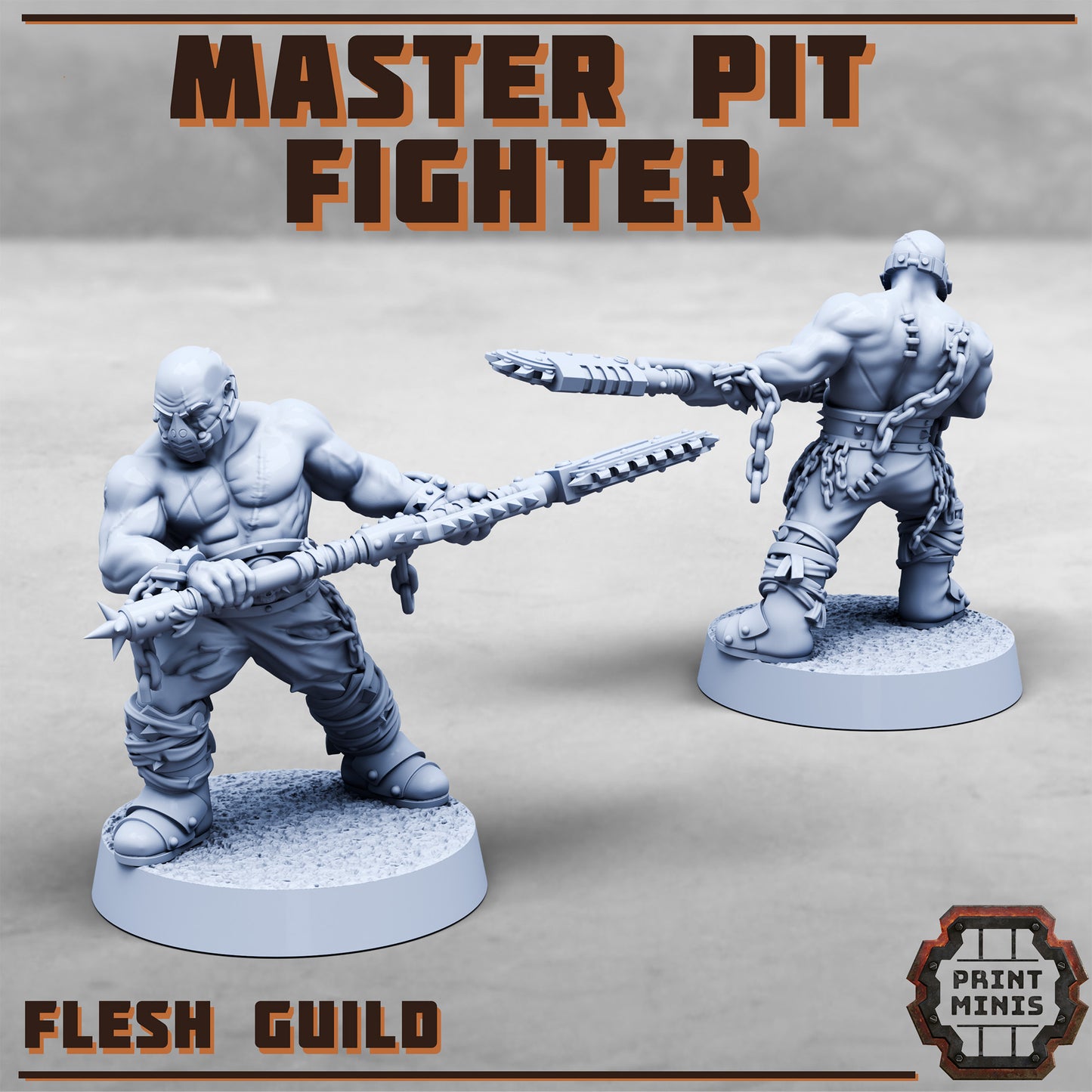 Master Pit Fighters, Flesh Guild (2 Variants Available) - Print Minis