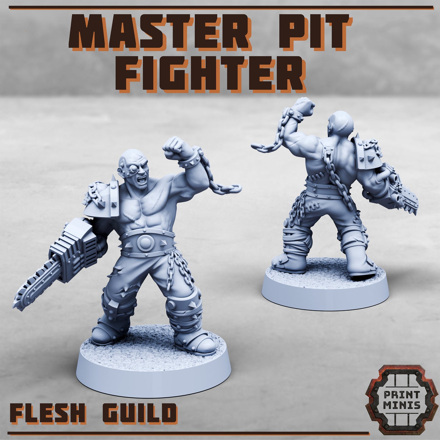 Master Pit Fighters, Flesh Guild (2 Variants Available) - Print Minis