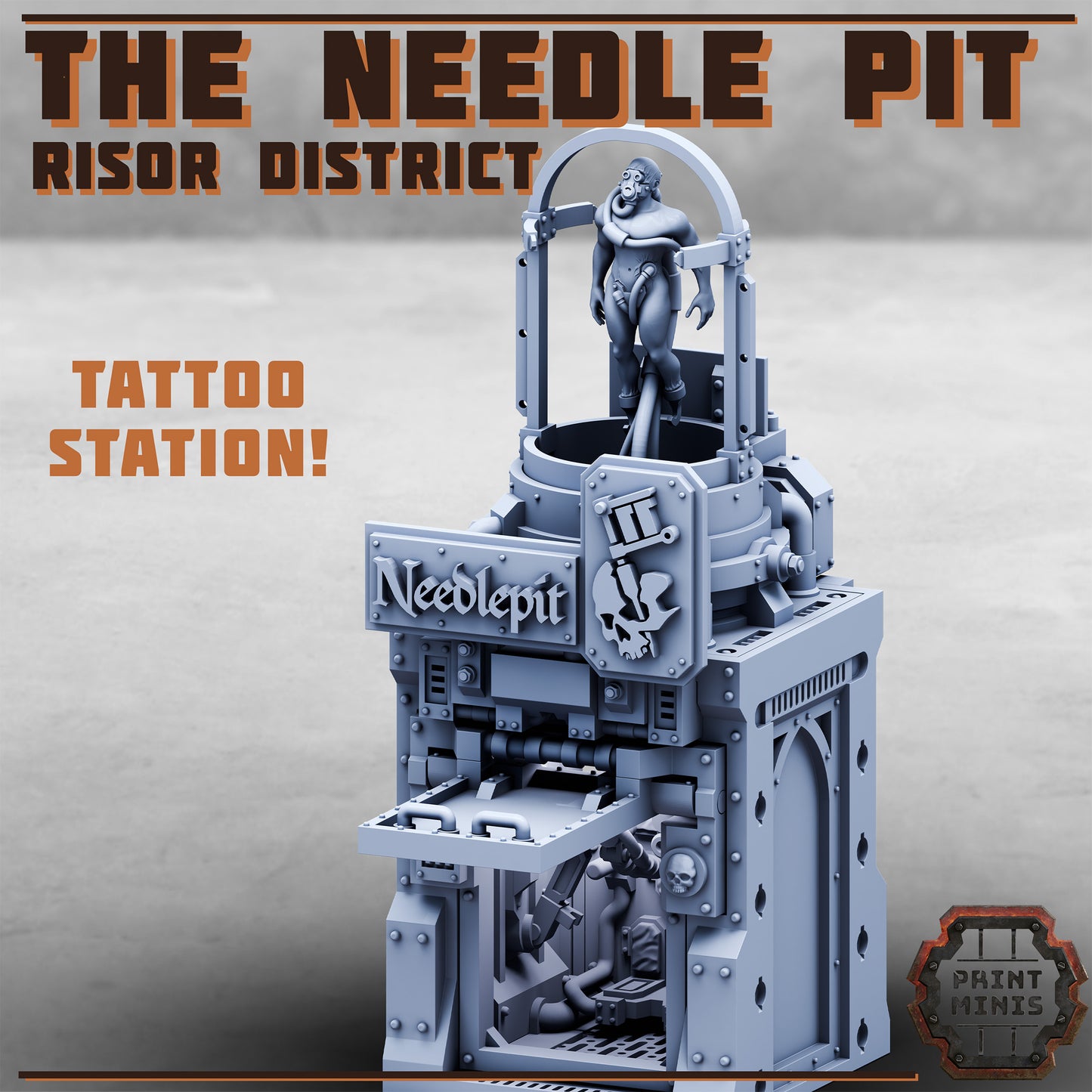 The Needle Pit, Risor District Tattoo Station - Print Minis