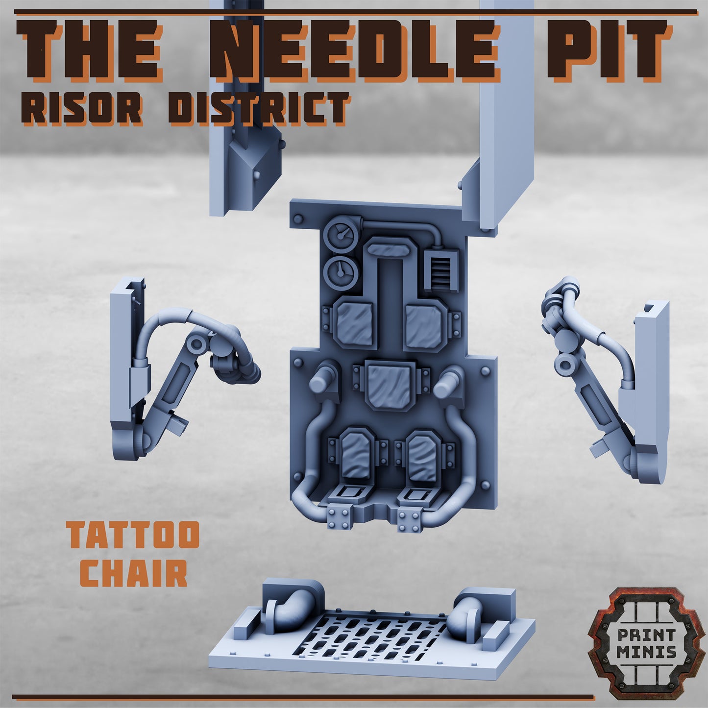 The Needle Pit, Risor District Tattoo Station - Print Minis