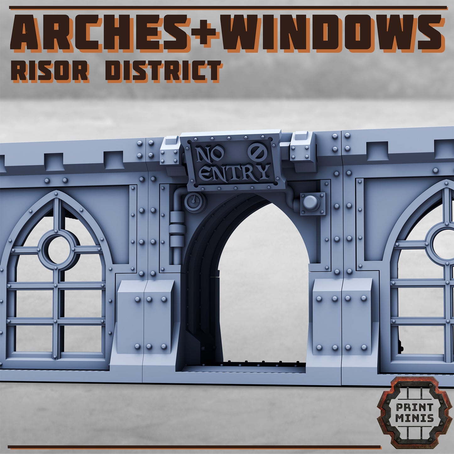 Risor District, Arches and Windows Scenery Kit - Print Minis
