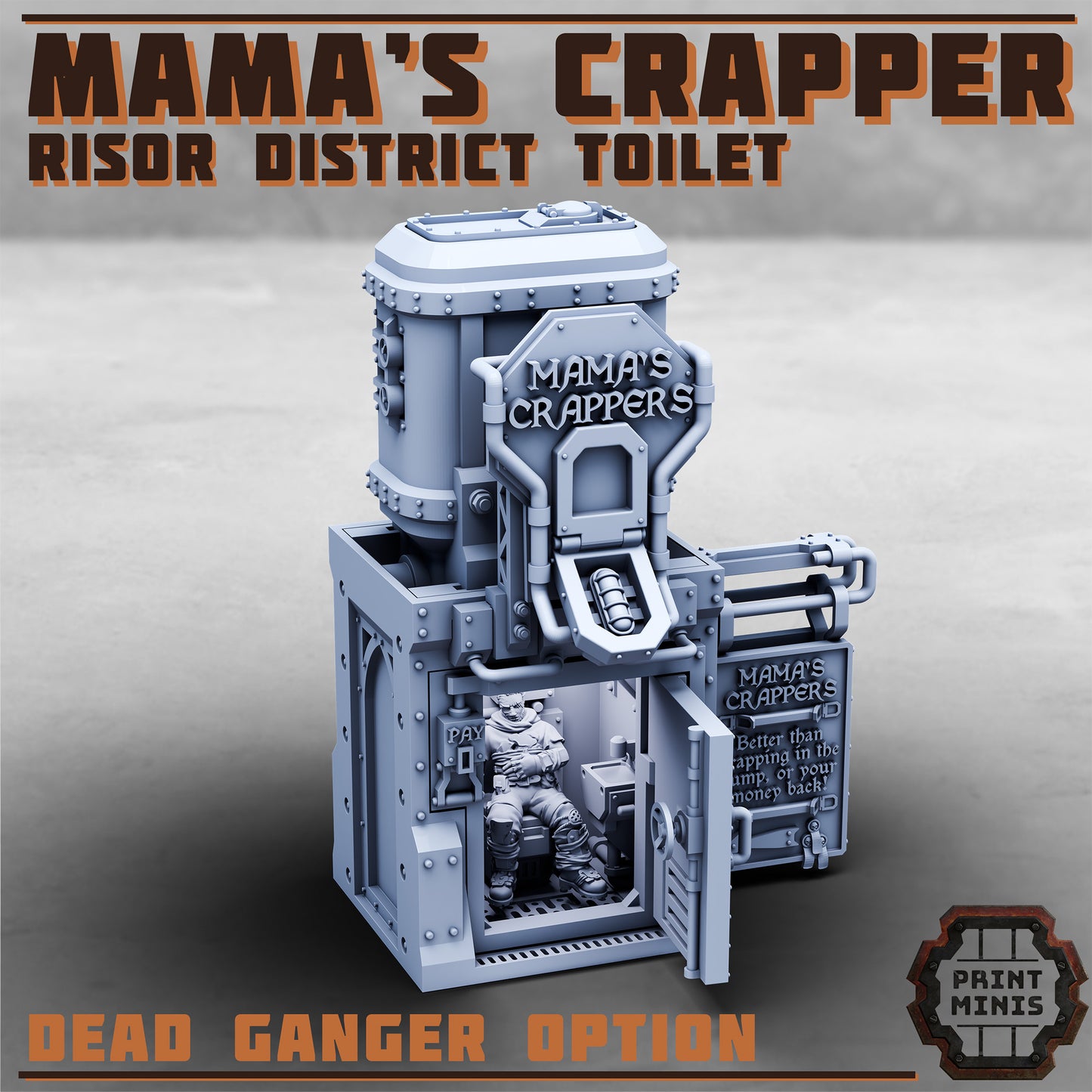 Mama's Crapper, Risor District Toilet (2 Variants Available) - Print Minis