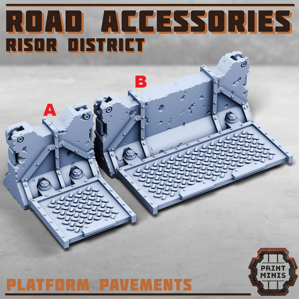 Road Accessories, Scenery Kit - Print Minis