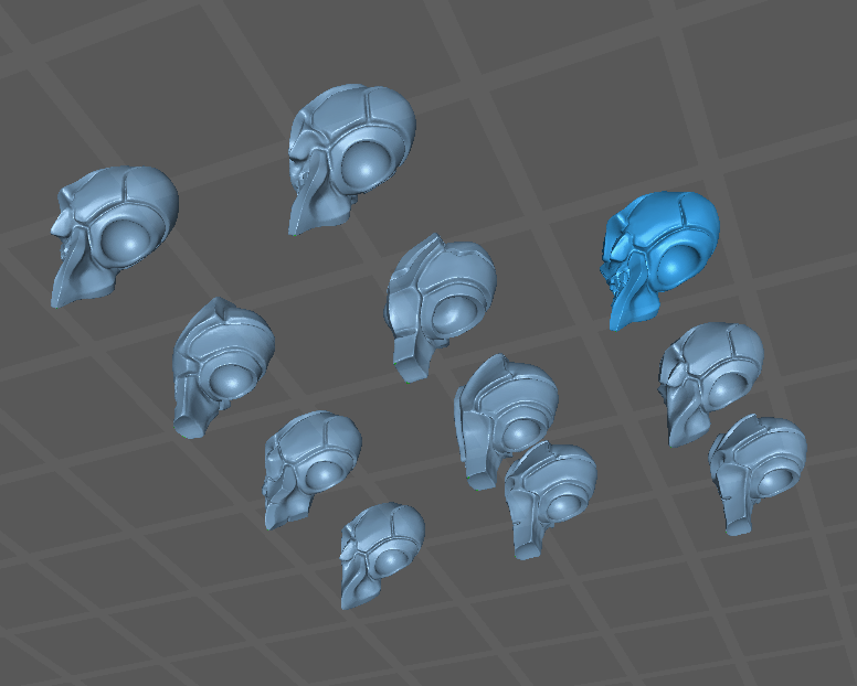 Dynasty of Nul Heads, Customisation Pack - 32mm Scale (11 Variants Available) - Battle Yak