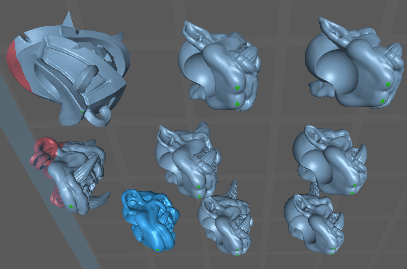 Gormolgoth Ogre Heads, Customisation Pack - 32mm Scale (19 Variants Available) - Battle Yak