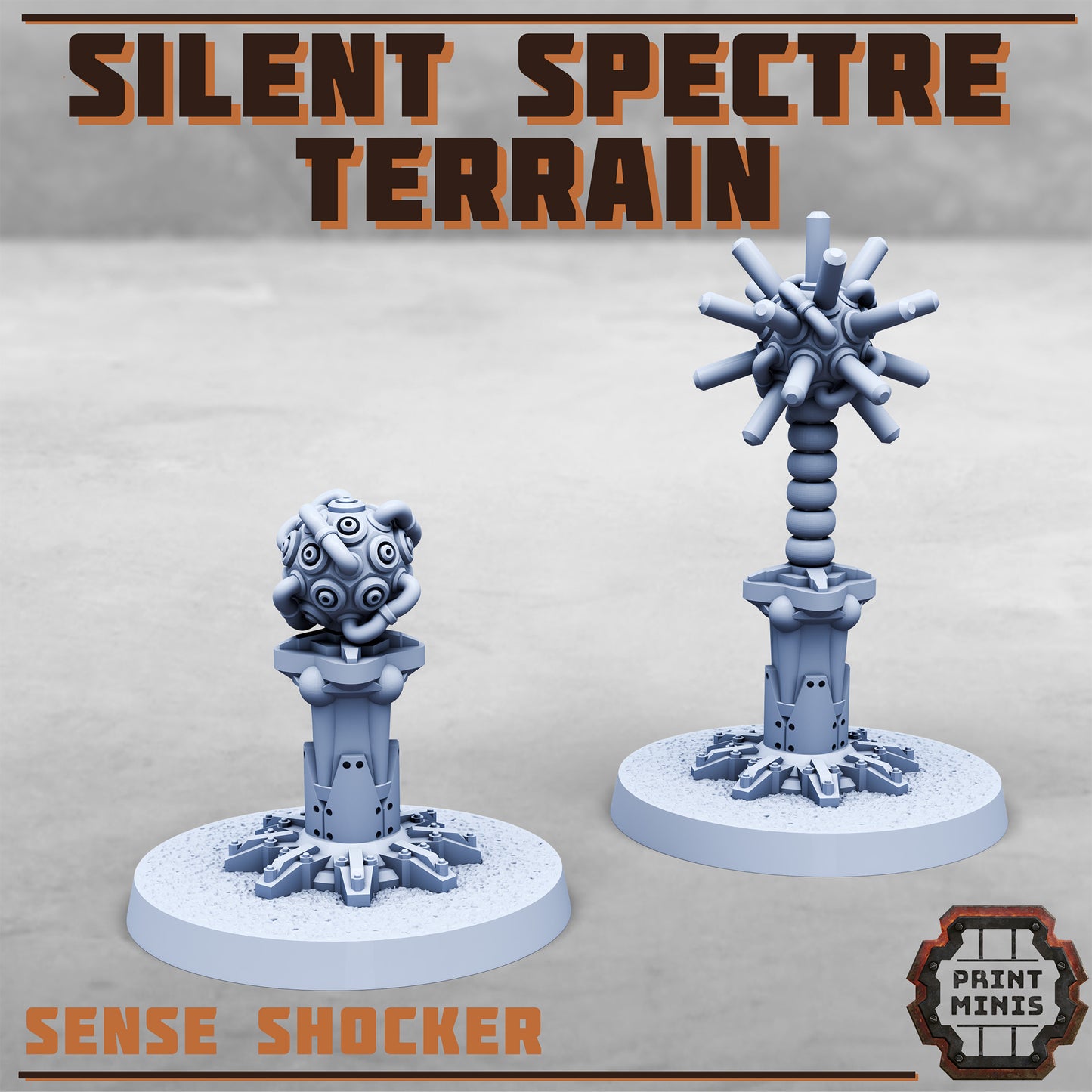 Silent Spectre Terrain, Scenery Kit (32mm Scale) - Print Minis