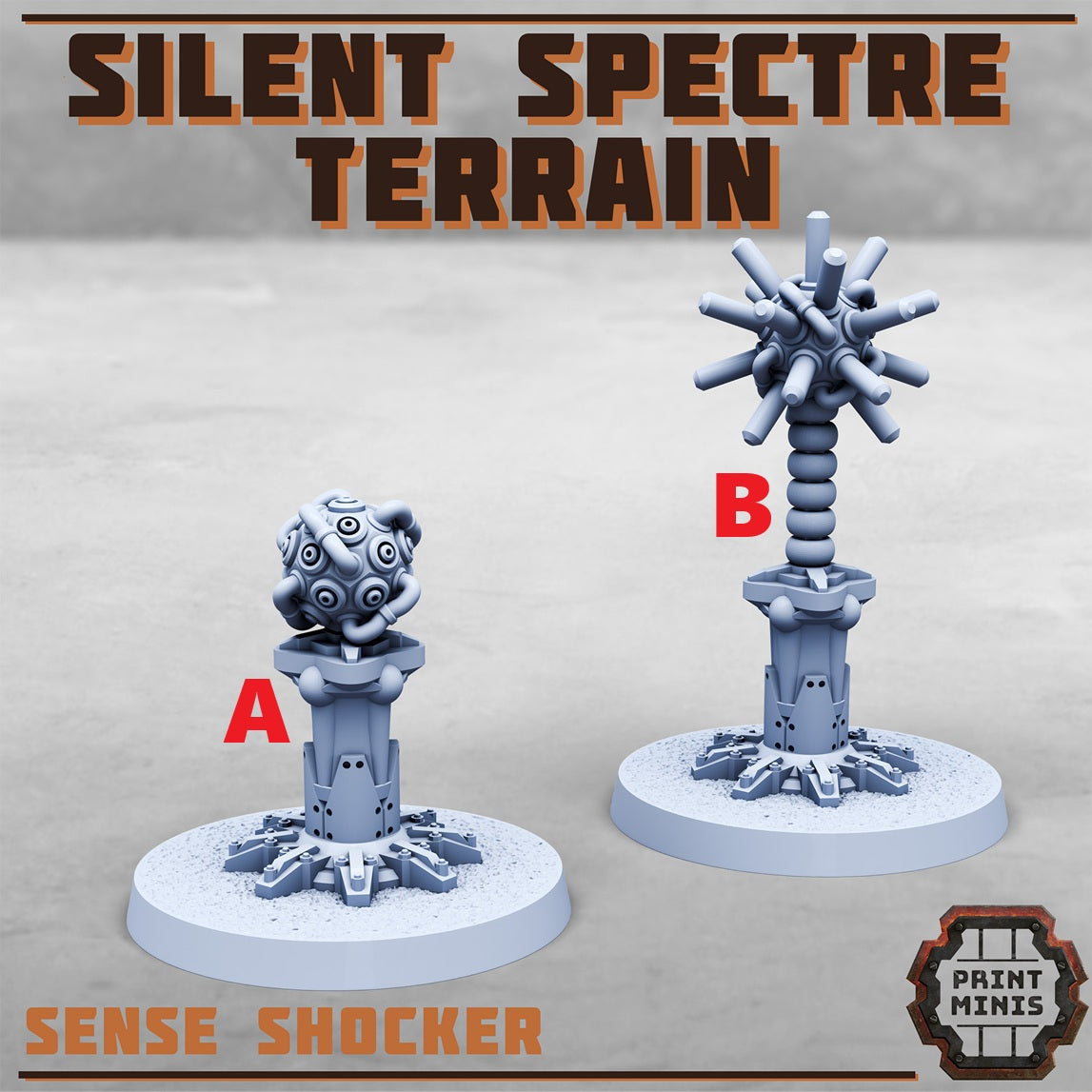 Silent Spectre Terrain, Scenery Kit (32mm Scale) - Print Minis