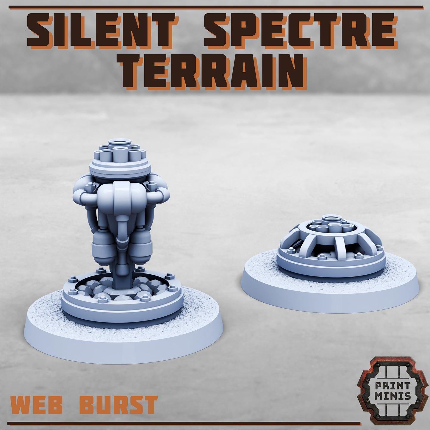 Silent Spectre Terrain, Scenery Kit (32mm Scale) - Print Minis