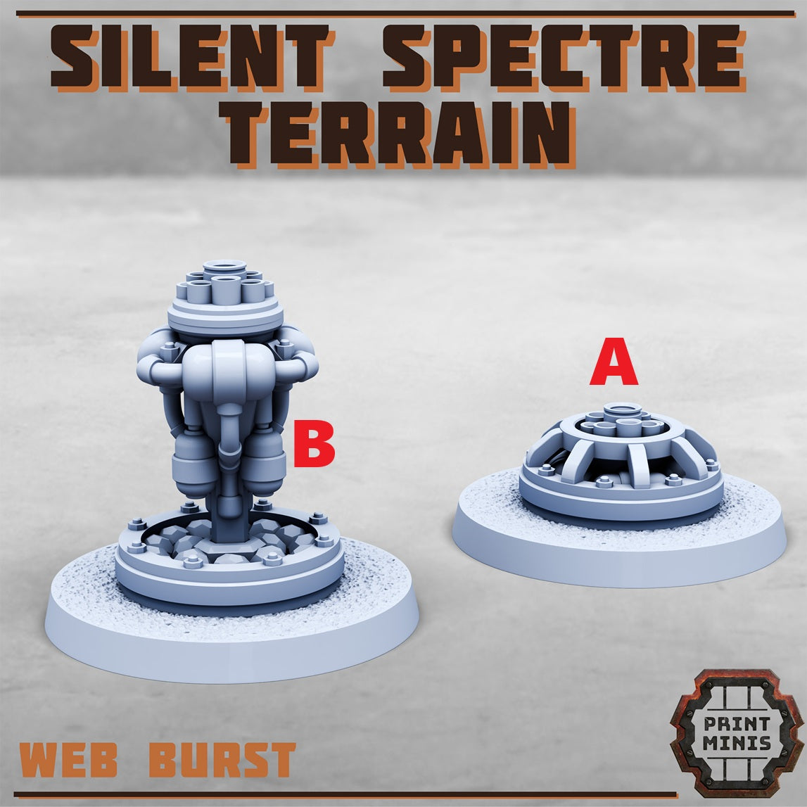 Silent Spectre Terrain, Scenery Kit (32mm Scale) - Print Minis