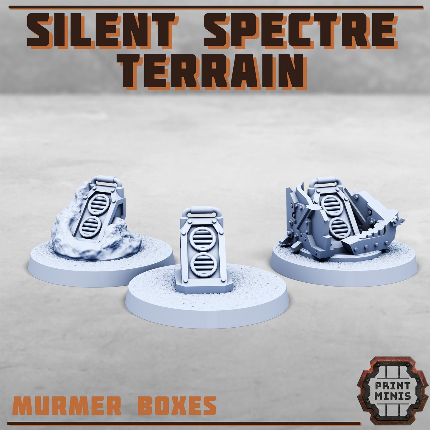 Silent Spectre Terrain, Scenery Kit (32mm Scale) - Print Minis