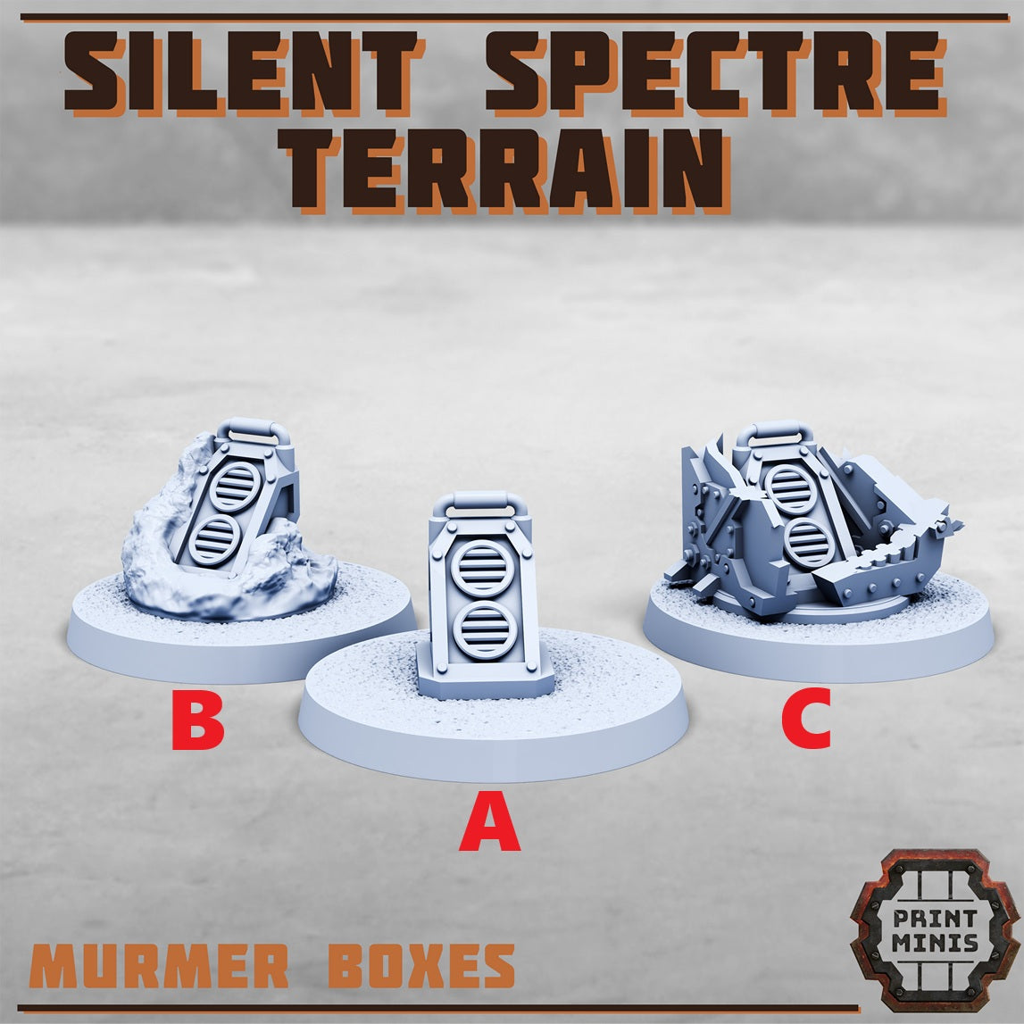 Silent Spectre Terrain, Scenery Kit (32mm Scale) - Print Minis