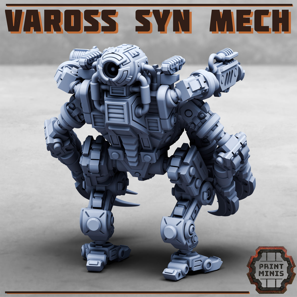 Vaross Syn Mech, Modular Combat Robot (2 Variants Available) - Print Minis
