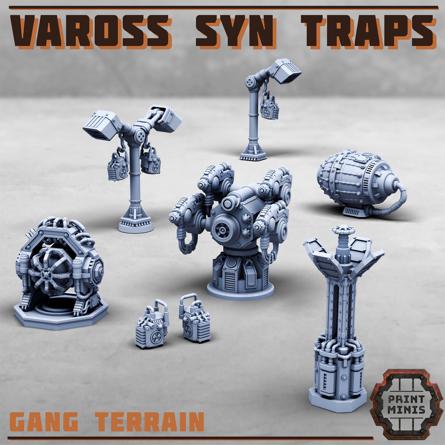 Vaross Syn Traps, Scenery Kit - 32mm Scale (7 Variants Available) - Print Minis