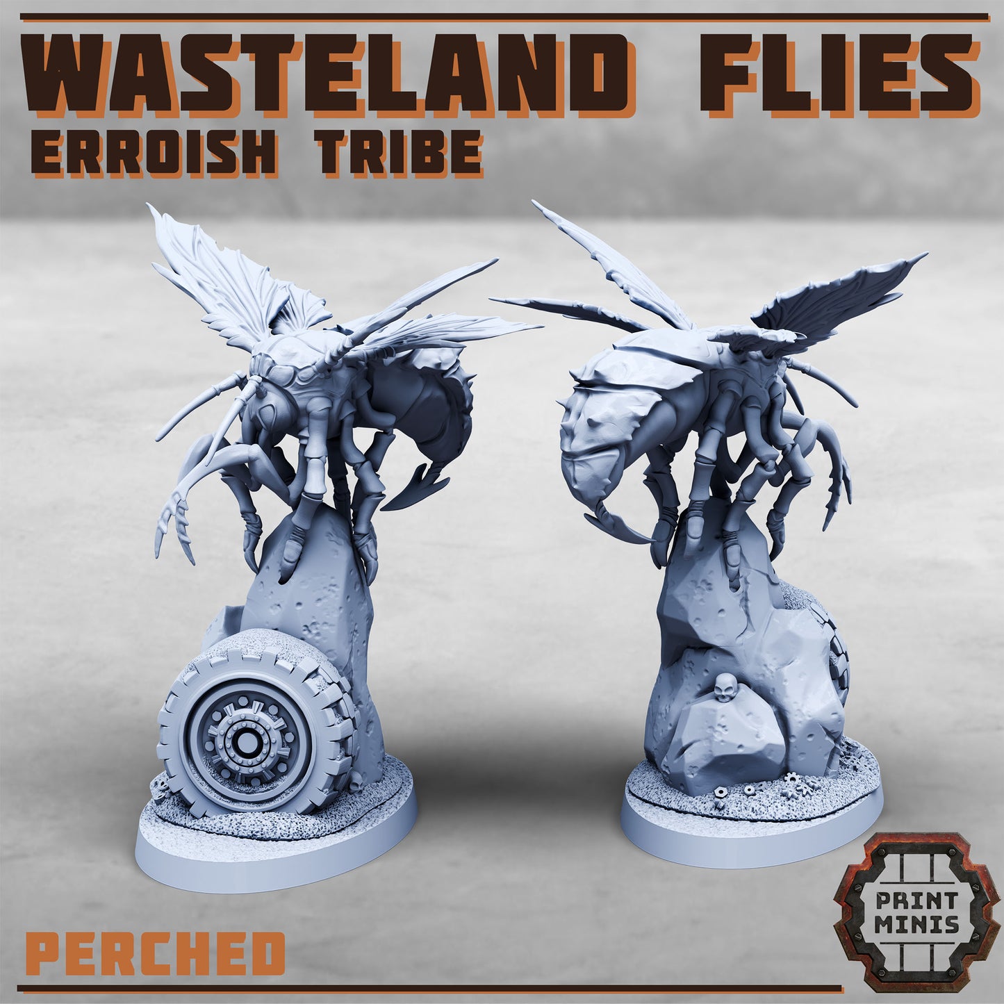 Wasteland Flies, Erroish Tribes - Alien Insects (4 Variants Available) - Print Minis