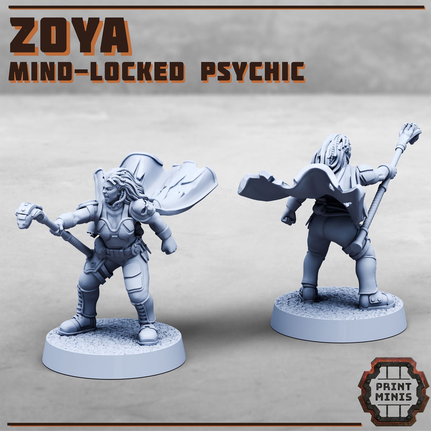 Zoya, Mind-Locked Psychic - Print Minis