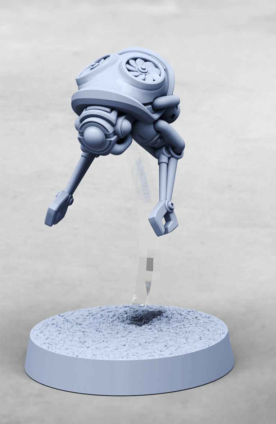 Angussan, Bounty Hunter with Clan Robot - Print Minis