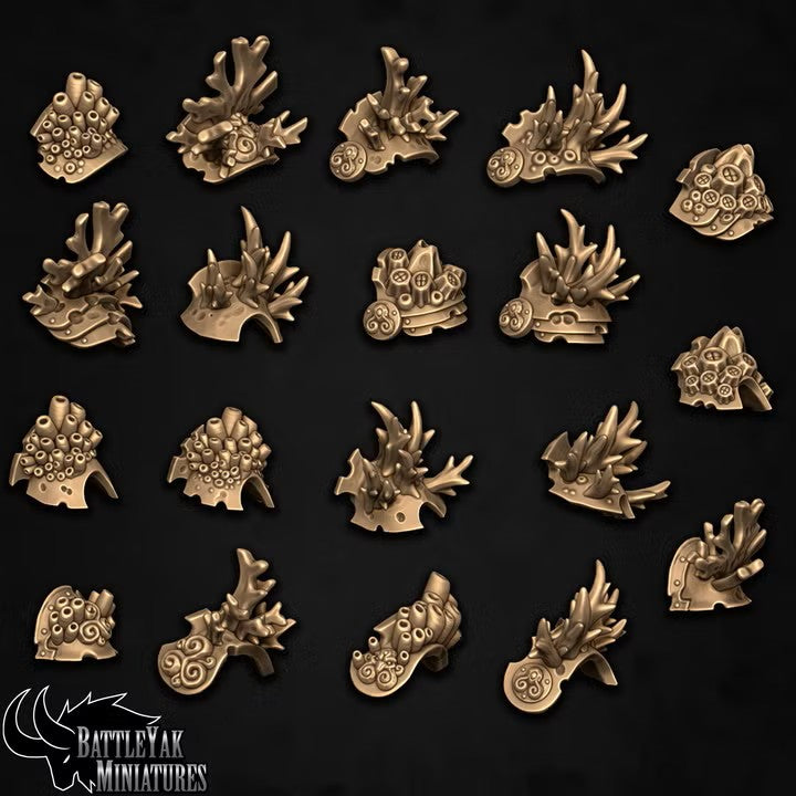 Draugr Cold One Pauldrons, Underwater Armour Customisation Pack (19 Variants Available) - Battle Yak
