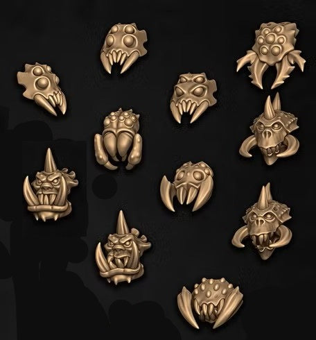 Spiderbite Heads, Goblin-Spider Customisation Pack (10 Variants Available) - Battle Yak