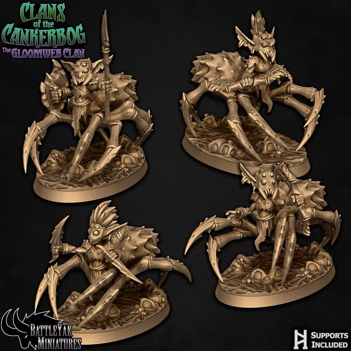 Gloomcrawler Griders, Swamp Spider Goblin Driders (4 Variants Available) - Battle Yak