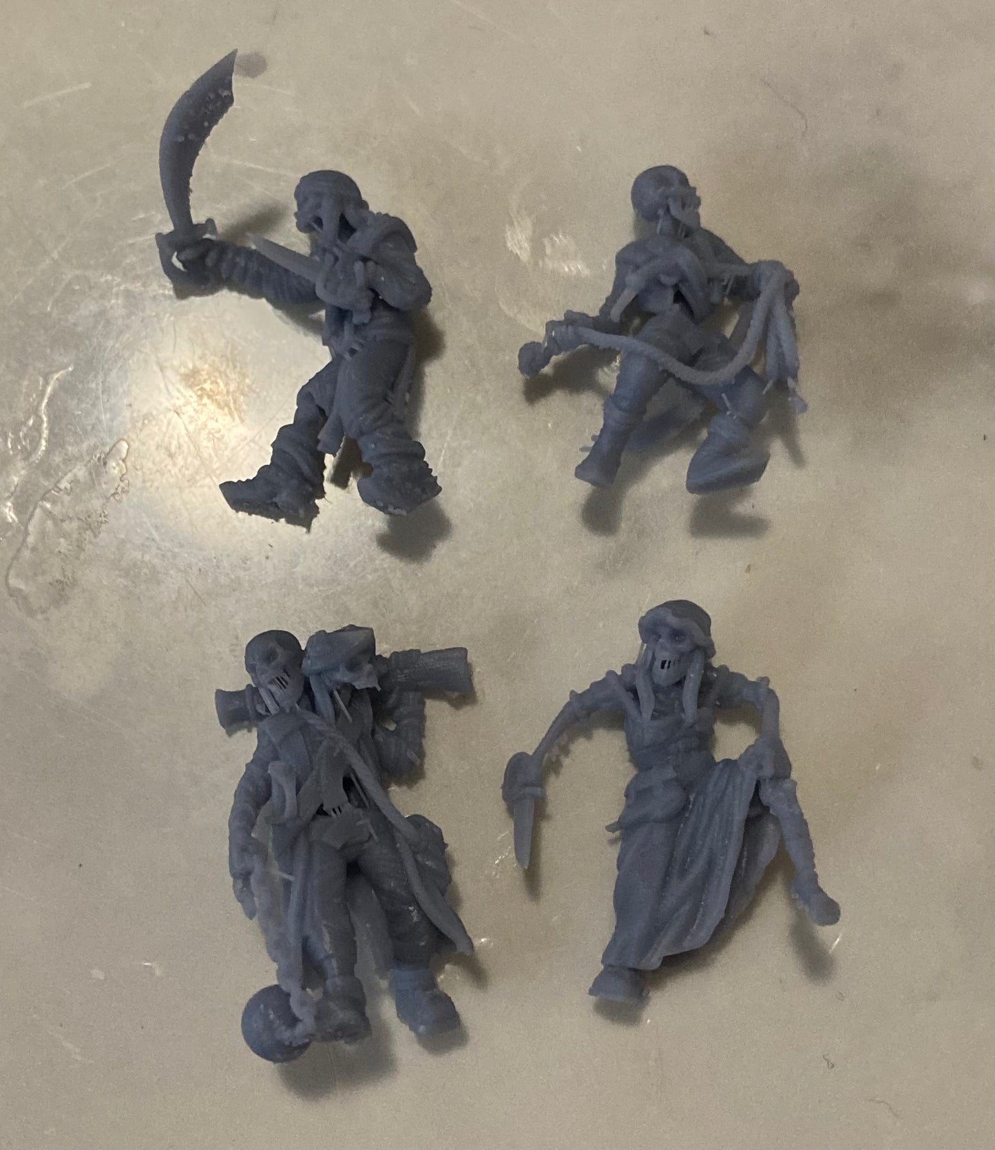 Undead Pirate Crew, Set 2 (4 Variants Available) - Epic Miniatures